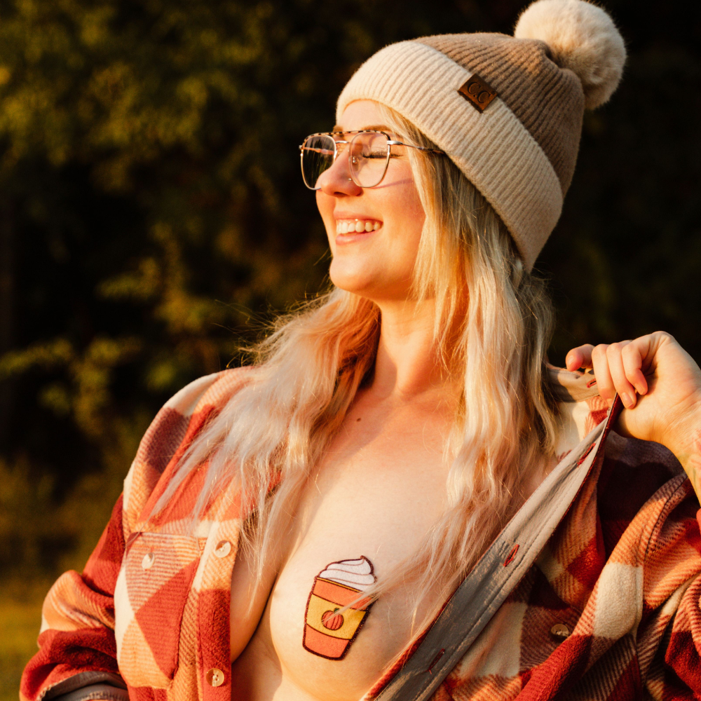 5-Pack: Pumpkin Spice Latte Breast Pasties Nipple Covers by Pastease