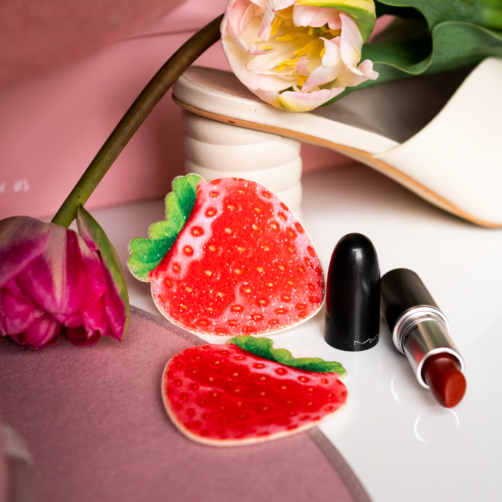 5 Pack: Strawberry: Sparkly Red & Juicy Berry Nipple Pasties by Pastease®