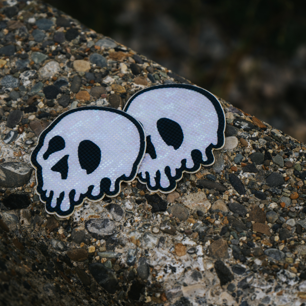 5 Pack: Skull Melt Pasties: Shattered Glass Drip Skull Nipple Covers by Pastease®