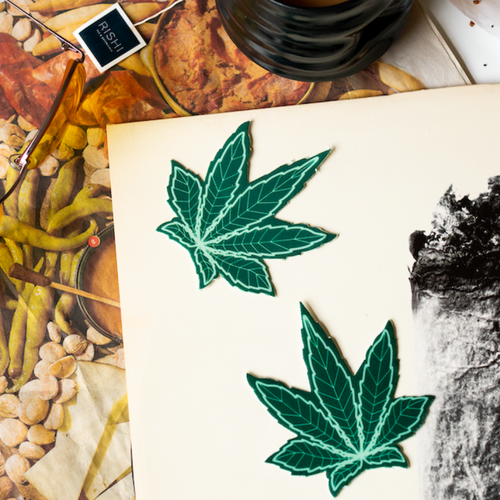 5-Pack: Indica Pot Leaf: Green Weed Nipple Pasties by Pastease® o/s