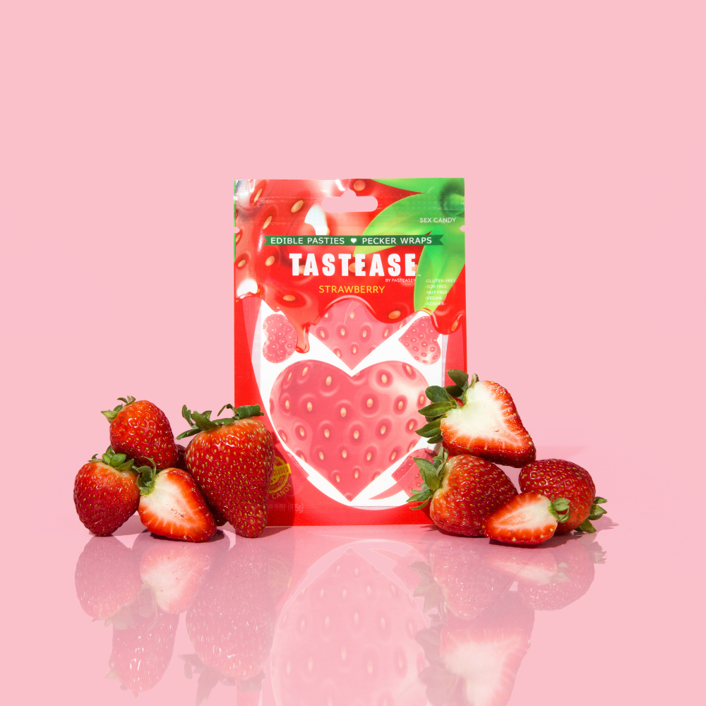 5 Pack: Tastease: Edible Pasties & Pecker Wraps Strawberry Candy by Pastease®
