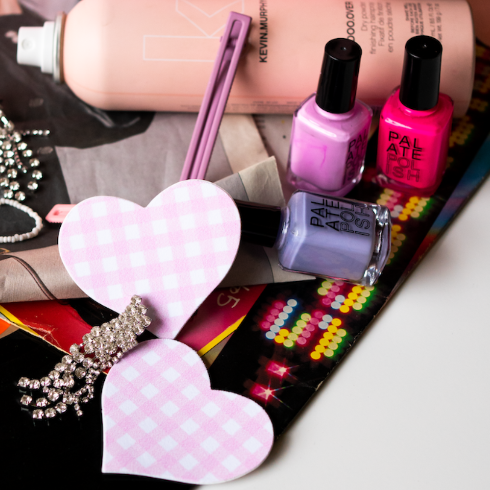 5-Pack: Love: Pink Gingham Heart Nipple Pasties by Pastease®