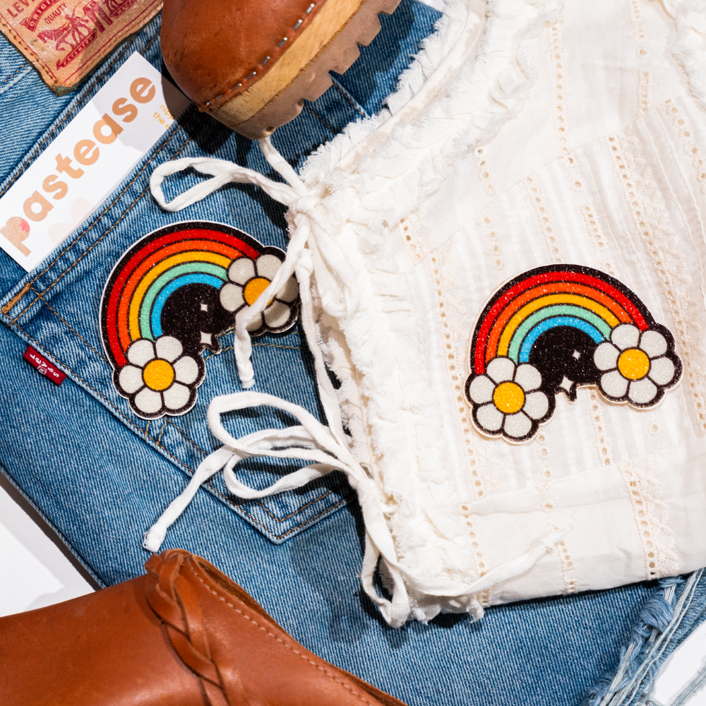 5 Pack: Rainbow Flower Pasties Nipple Covers by Pastease®