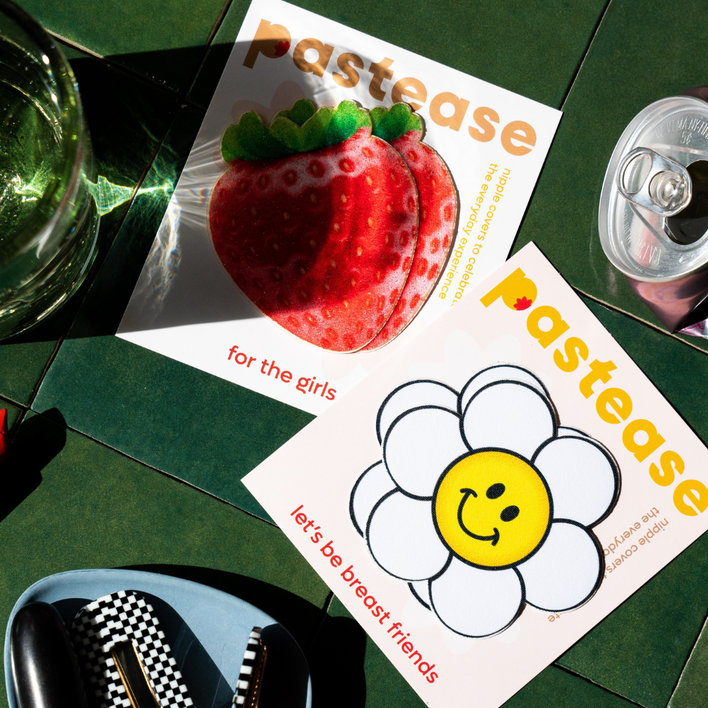 5 Pack: Daisy: Smiling Flower Happy Face Nipple Pasties by Pastease® o/s