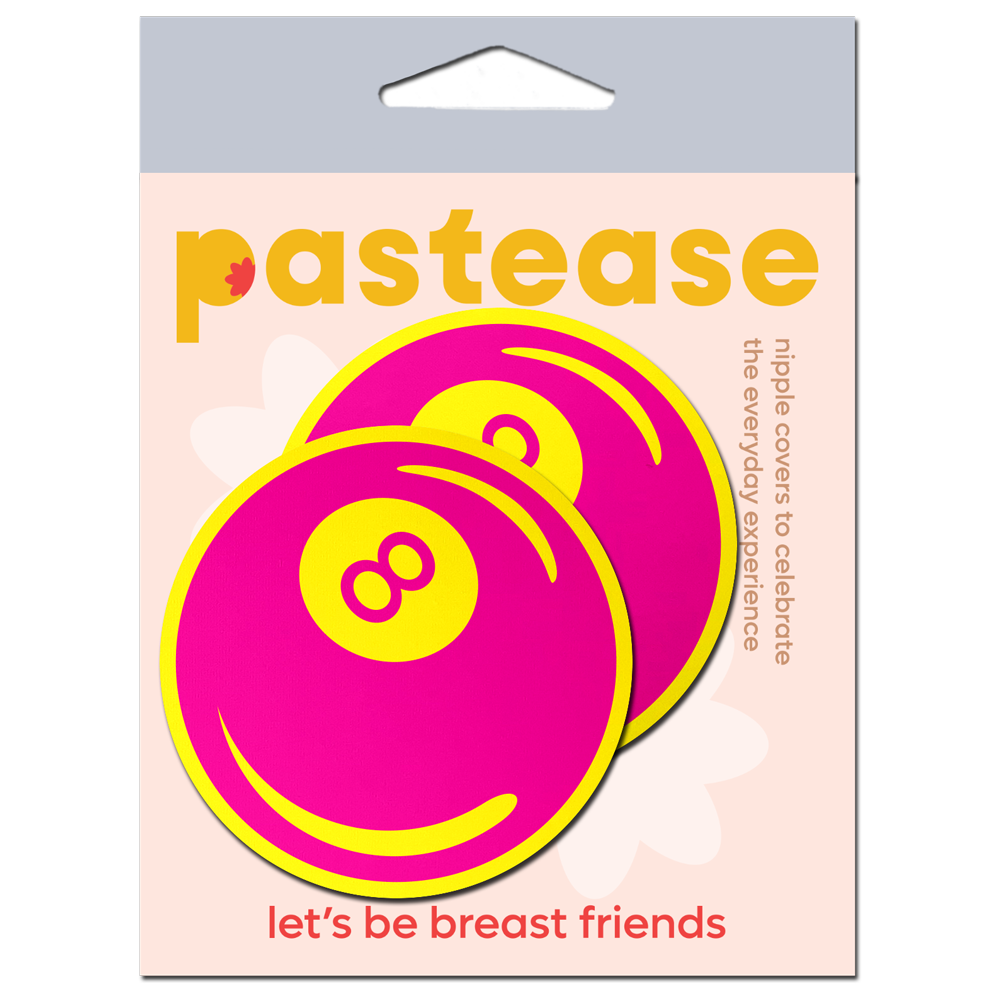 5-Pack: Neon Pink & Yellow 8-Ball Petal Breast Pasties by Pastease®