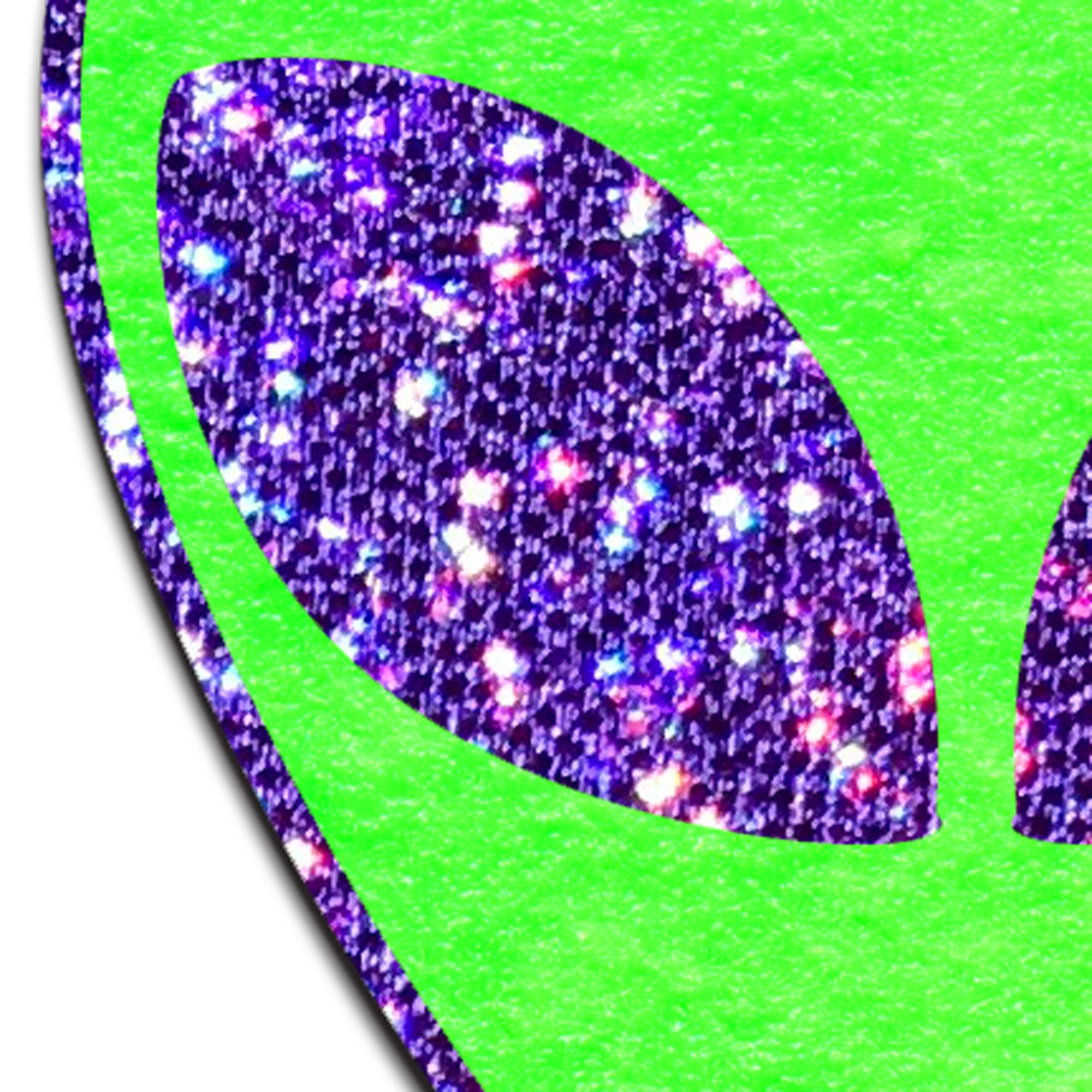 5-Pack: Alien: Glow in the Dark with Glittering Purple Eyes Nipple Pasties by Pastease® o/s