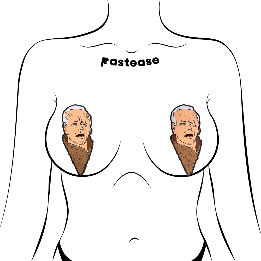 5 Pack: Joe Biden Pasties Biden Waffle Cone Nipple Covers by Pastease