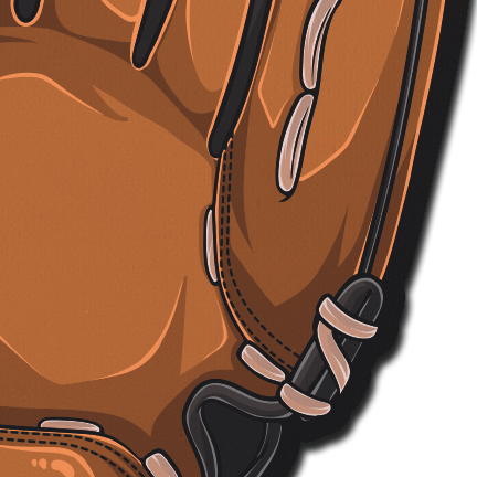5 Pack: Baseball Mitt Pasties Brown American Baseball Mitt Nipple Covers by Pastease®