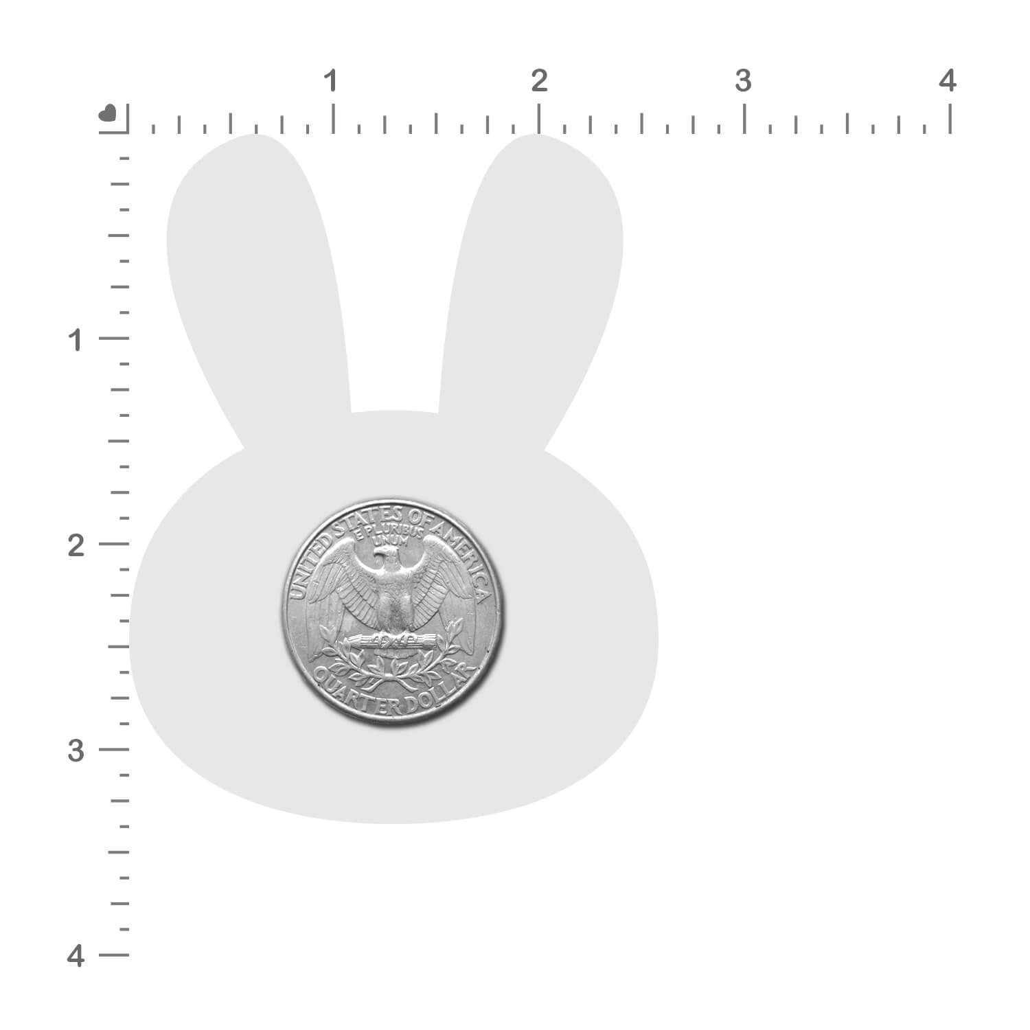 5 Pack: Bunny: Glittery Pink Marshmallow Easter Rabbit Nipple Pasties by Pastease® o/s