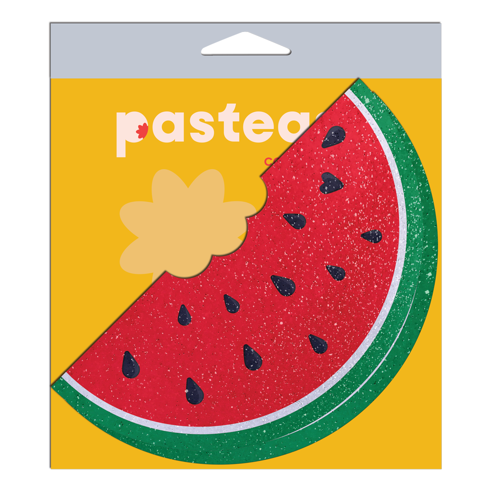 5 Pack: Coverage: Watermelon Slice with a Bite Full Breast Covers Suppoort Tape by Pastease