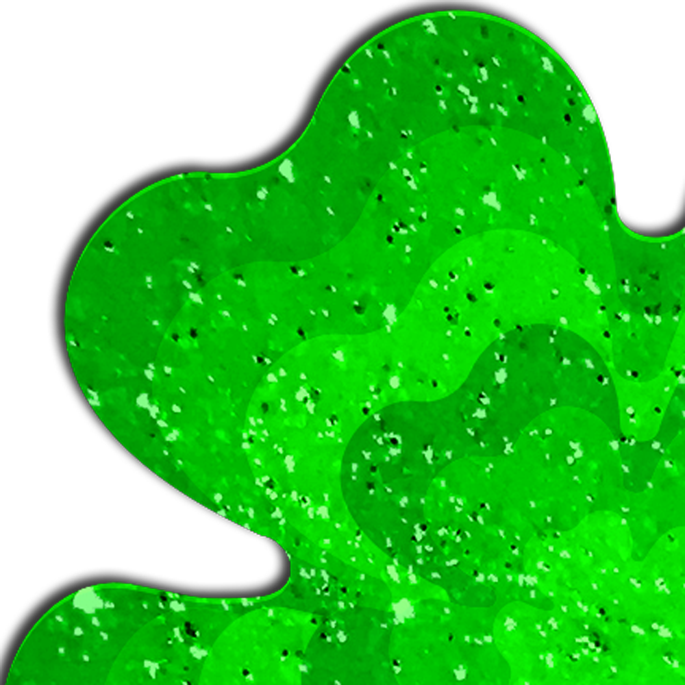 5-Pack: Four Leaf Clover Green Glitter Velvet Pumping Shamrock Nipple Pasties by Pastease®