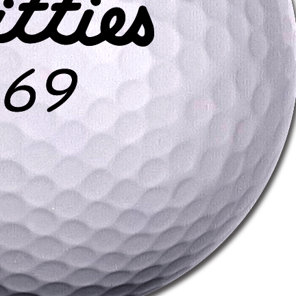 5 Pack: Golfball Pasties 'Titties' Logo Golfing Nipple Covers by Pastease