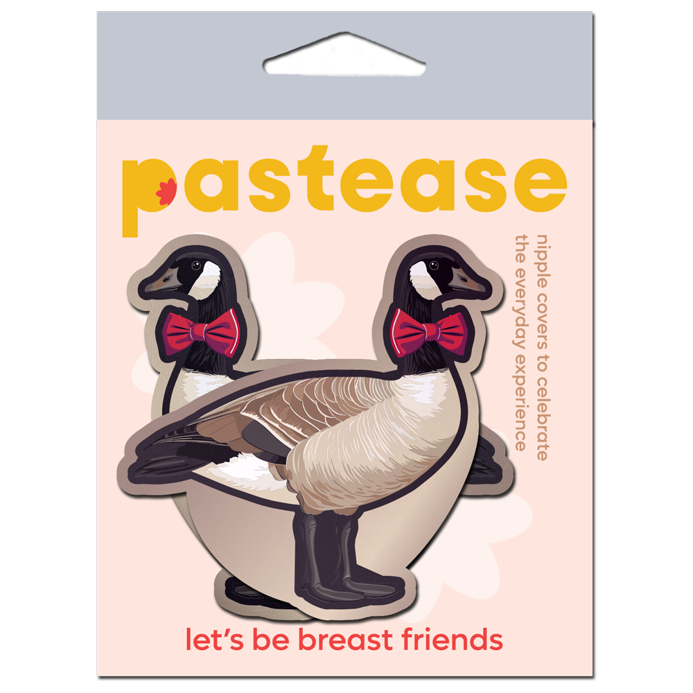 5-Pack: Christmas Goose with Red Holiday Bow Breast Pasties by Pastease®