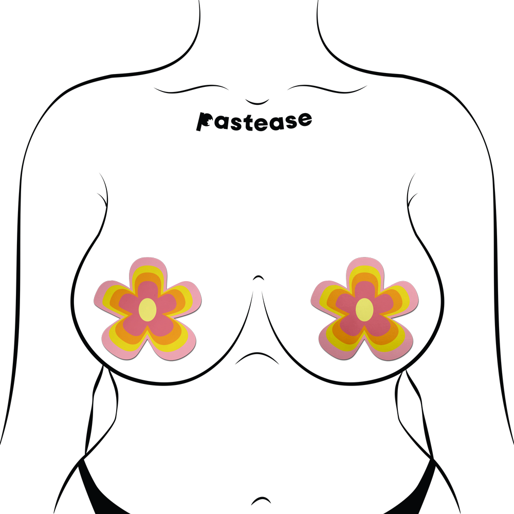 5 Pack: Groovy Flower Pasties in Pink Lemonade by Pastease®