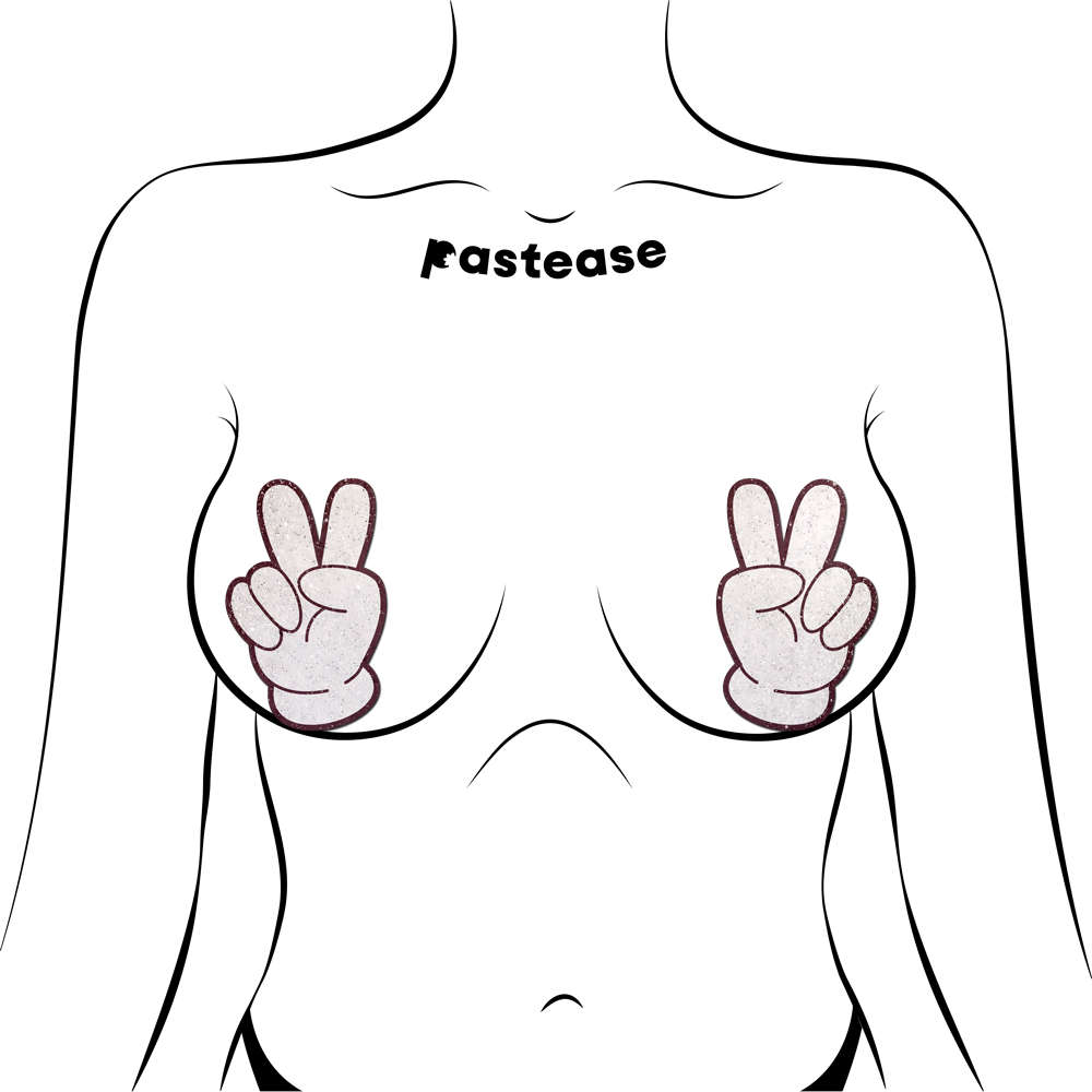 5 Pack: Peace Hands Pasties by Pastease®