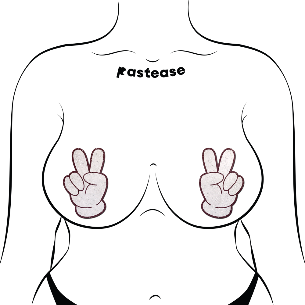 5 Pack: Peace Hands Pasties by Pastease®