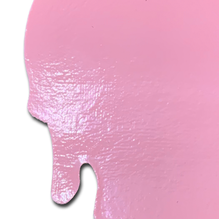 Melty Heart: Faux Latex Pleather Vinyl Baby Pink Melty Heart Nipple Pasties by Pastease®