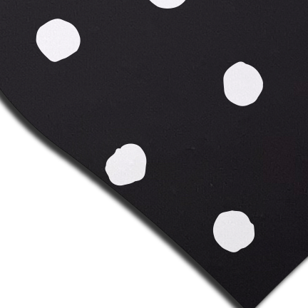 5-Pack: Black Heart with White Polka Dot Breast Pasties by Pastease®