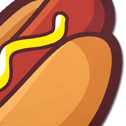 5-Pack: Hotdog Pasties Weiner with Mustard Nipple Covers by Pastease