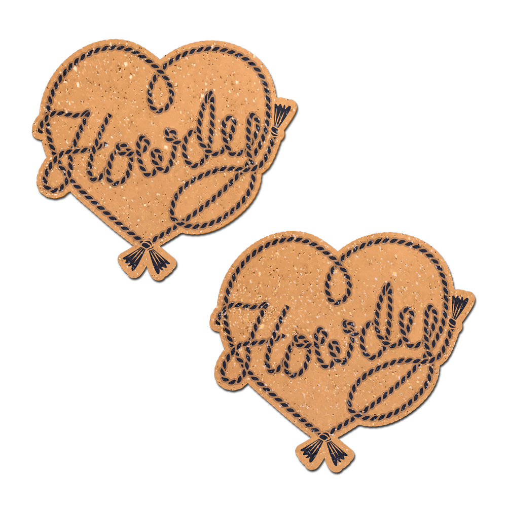 5-Pack: Howdy' Cowboy Rope Heart Lasso Pasties Nipple Covers by Pastease
