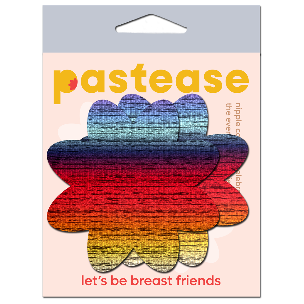 5-Pack: Retro Horizon Color Petal Breast Pasties by Pastease®