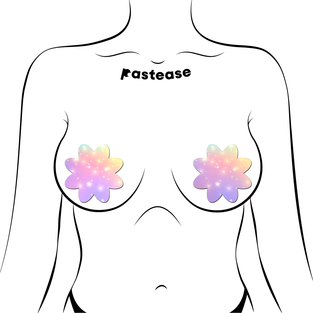 5-Pack: Dreamy Pastel Celestial Stars Petal Breast Pasties by Pastease®