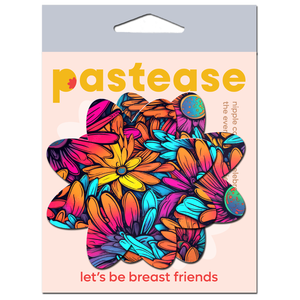 5-Pack: Neon Flowers Petal Breast Pasties by Pastease®