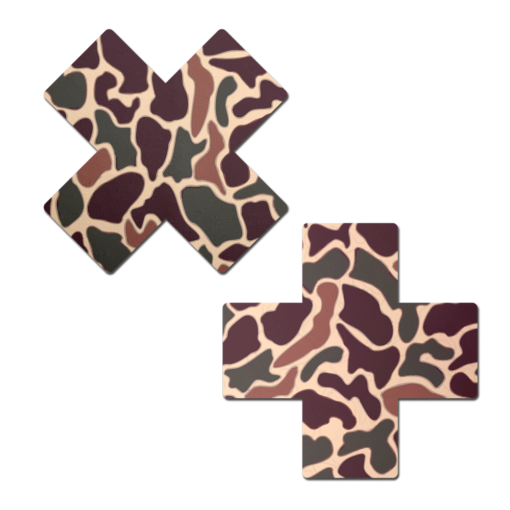 5-Pack: Desert Camo Plus X Breast Pasties by Pastease®