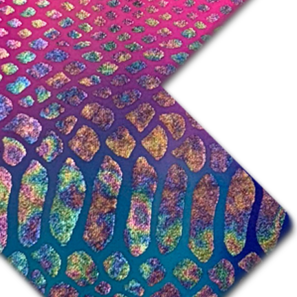 5-Pack: Plus X: Neon Rainbow Tie Dye Snake Print Cross Nipple Pasties by Pastease® o/s