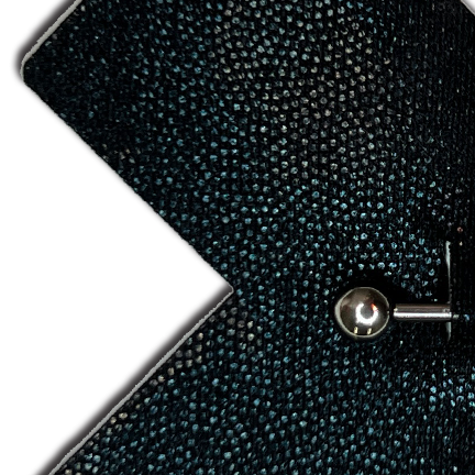 5-Pack: Pierced Pasties: Liquid Black Cross Plus X with Barbell Piercing Nipple Covers by Pastease®