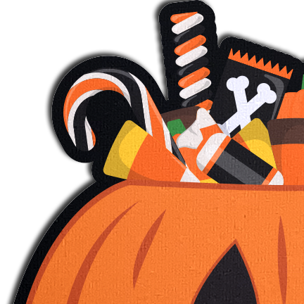 5-Pack: Trick-or-Treat Pumpkin Pasties with Candy Nipple Covers by Pastease