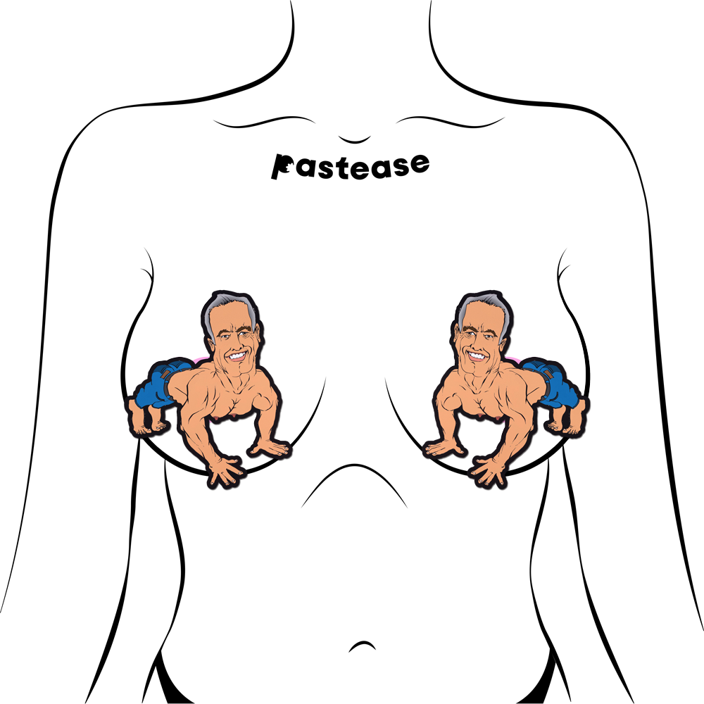 5 Pack: RFK Jr. Pasties Robert F Kennedy Push Up Muscle Man Nipple Covers by Pastease