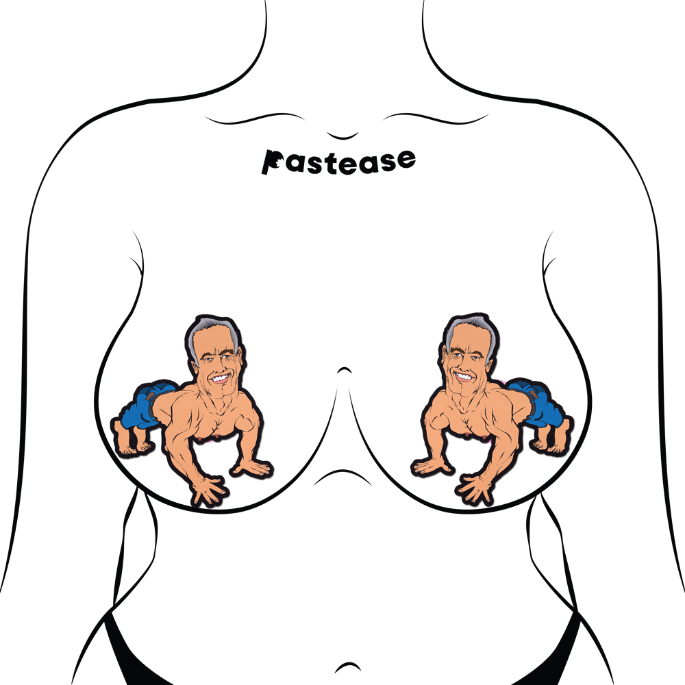 5 Pack: RFK Jr. Pasties Robert F Kennedy Push Up Muscle Man Nipple Covers by Pastease