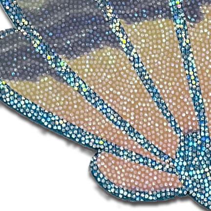 5-Pack: Mermaid Shells Pasties in Opalescent Seafoam Blue Seashell Nipple Covers by Pastease®