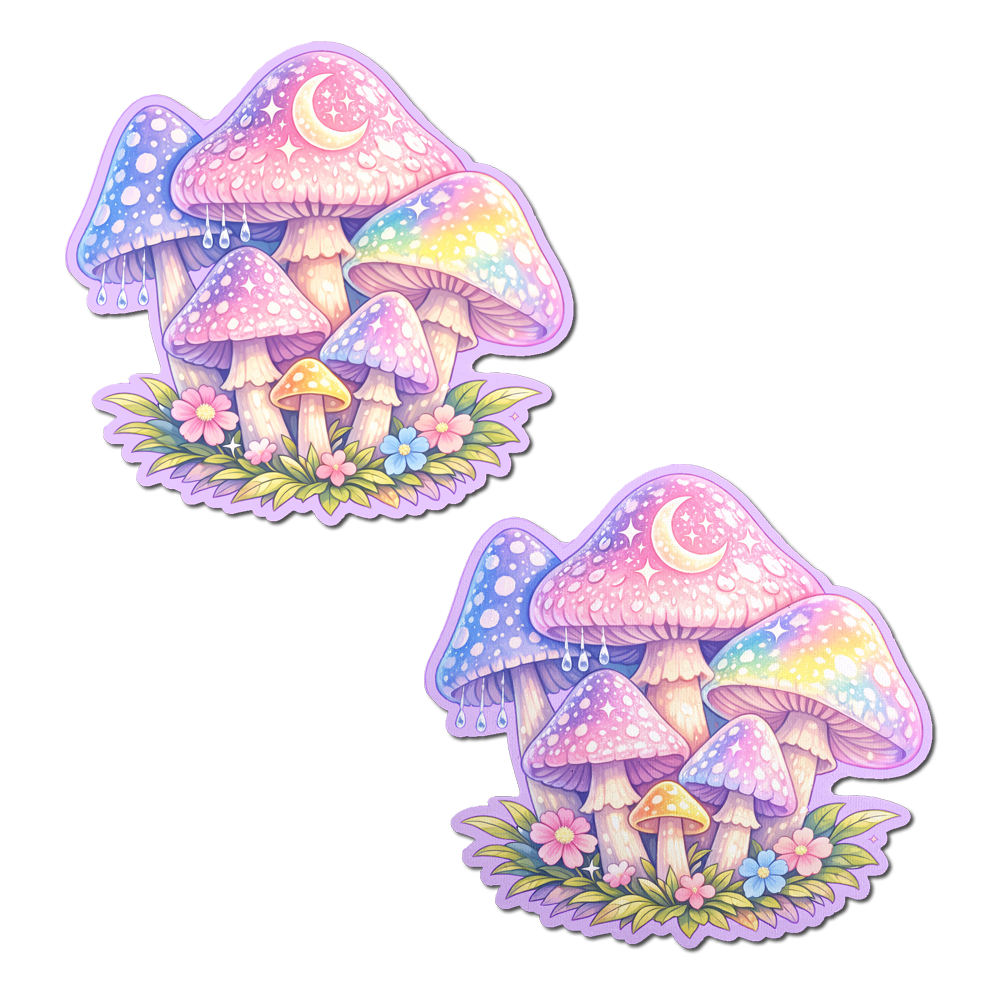 5-Pack: Pastel Celestial Fairycore Mushroom Breast Pasties by Pastease®