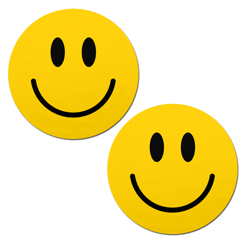 5-Pack: Smiley Faces Yellow Nipple Pasties by Pastease®