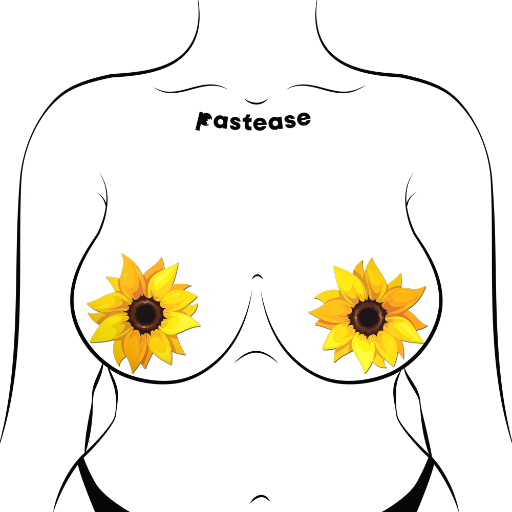 5-Pack: Sunflower Pasties Nipple Covers by Pastease