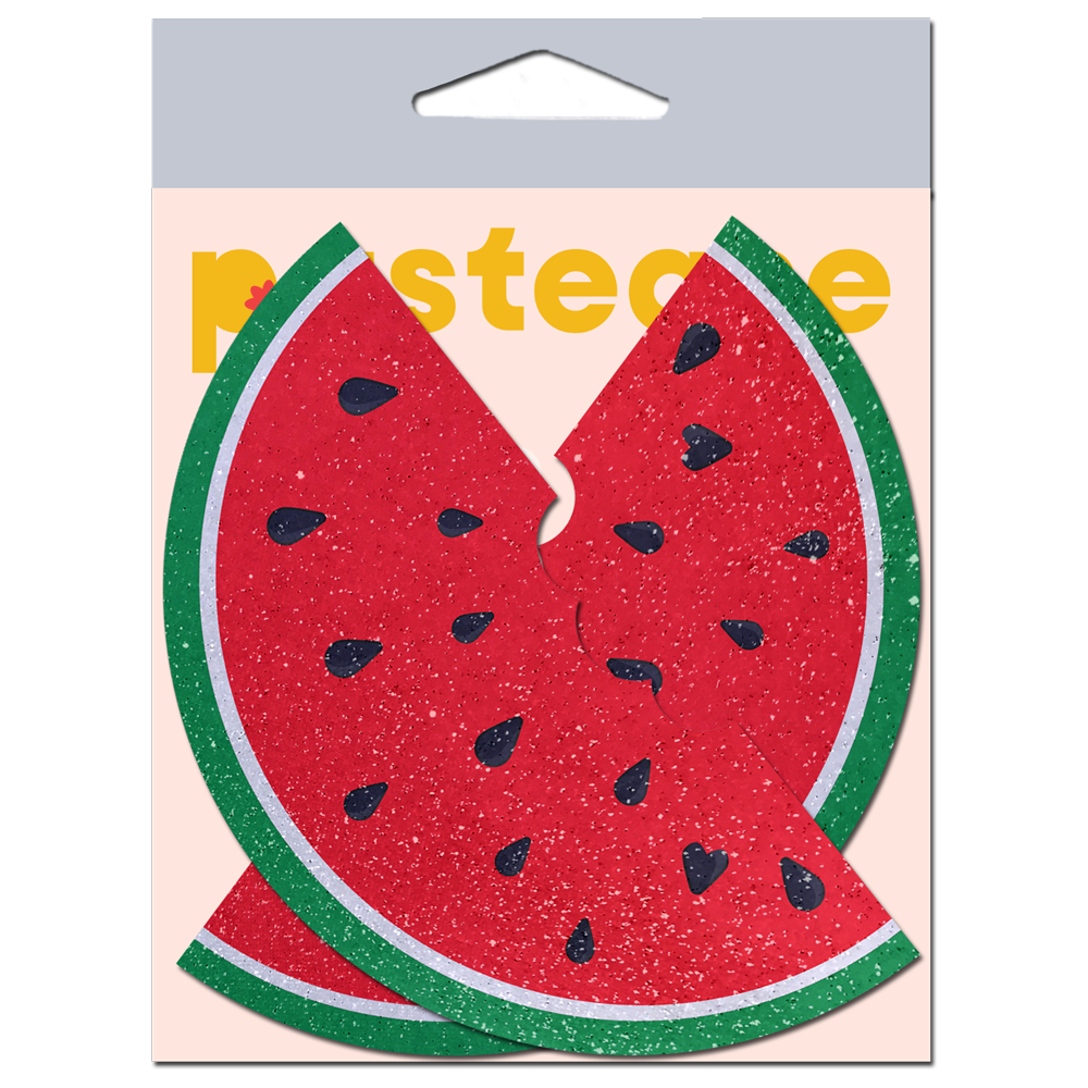 5 Pack: Watermelon Slice with a Bite Breast Pasties by Pastease