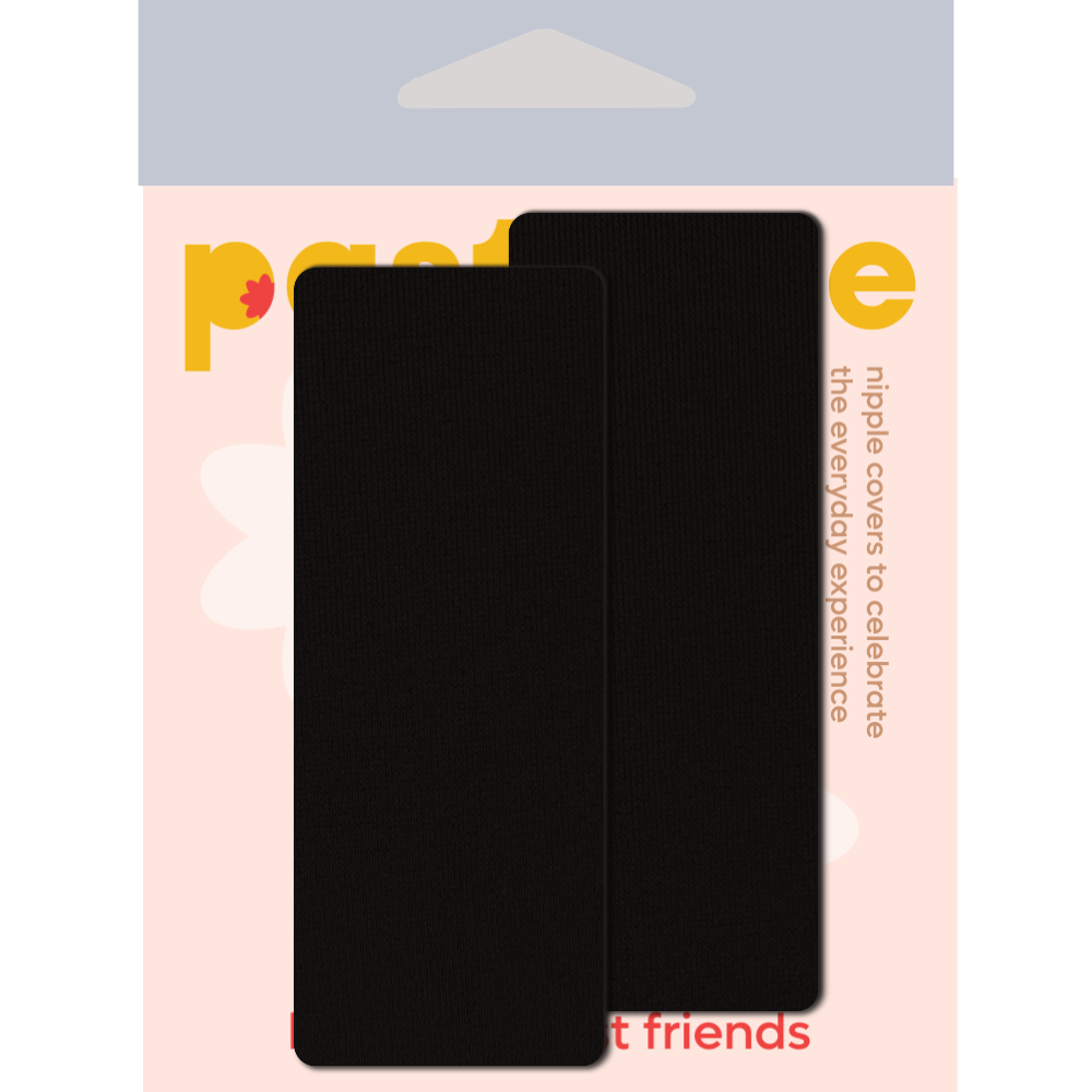 5-Pack: Dash: Matte Black Bar Nipple Pasties by Pastease® o/s