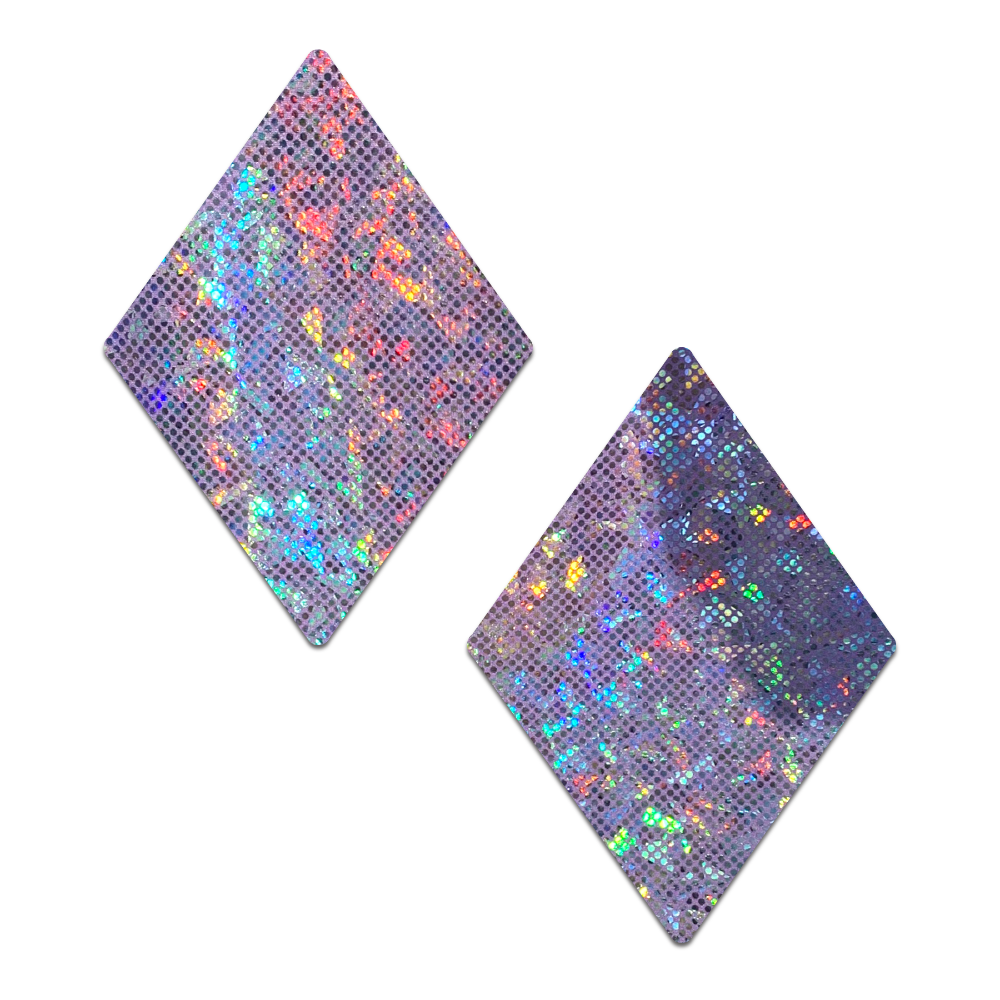 5-Pack: Diamond: Lilac Shattered Glass Disco Ball Diamonds Nipple Pasties by Pastease® o/s