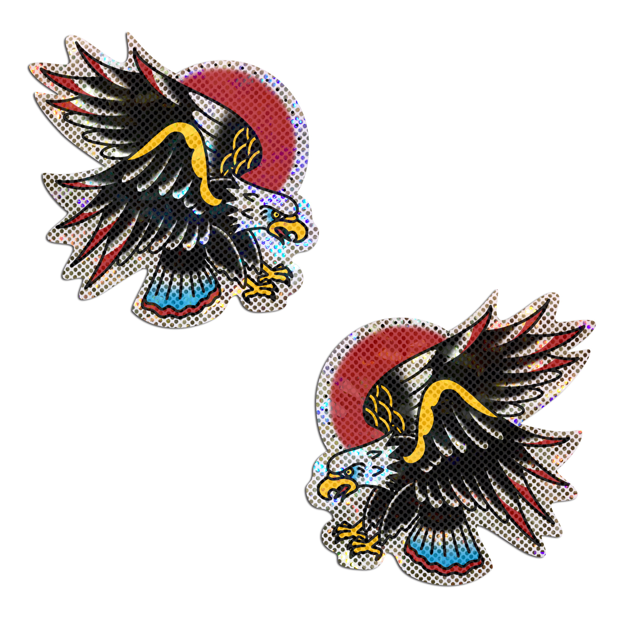 5-Pack: Eagle: Glittering Freedom Eagle Diamond Thom™ Nipple Pasties by Pastease® o/s