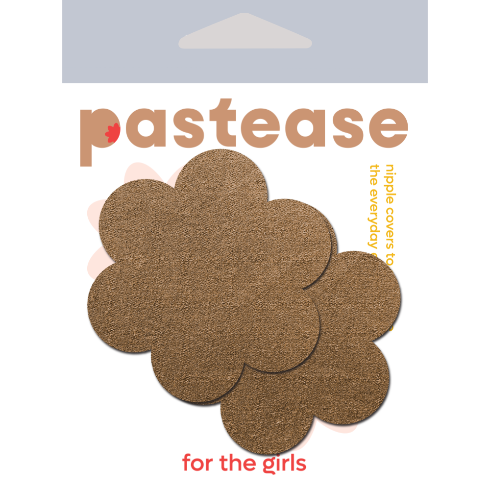 5-Pack: Daisy: Honey Suede Flower by J. Valentine Nipple Pasties by Pastease® o/s