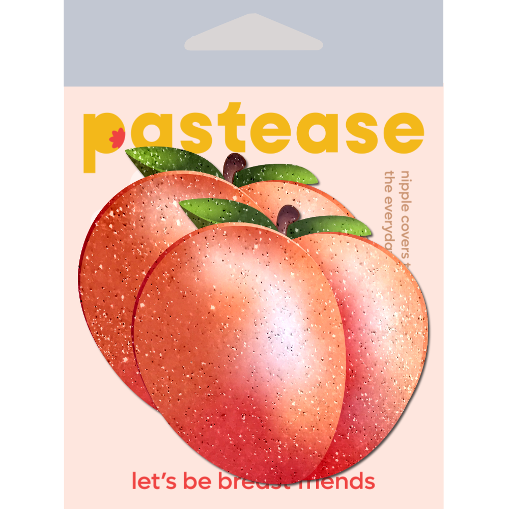 5 Pack: Peach: Fuzzy Sparkling Georgia Peaches Nipple Pasties by Pastease®