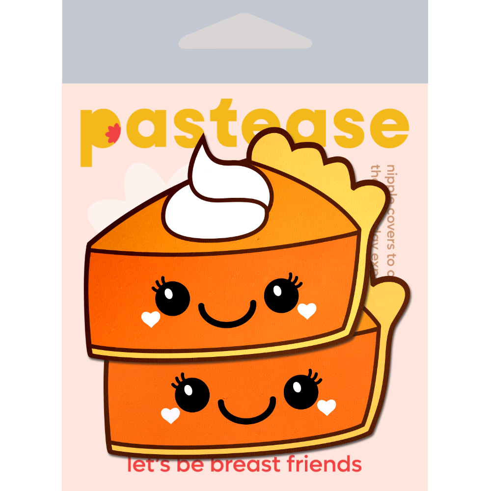 5-Pack: Pie: Happy Kawaii Pumpkin Pie Nipple Pasties by PasteaseĀ® o/s