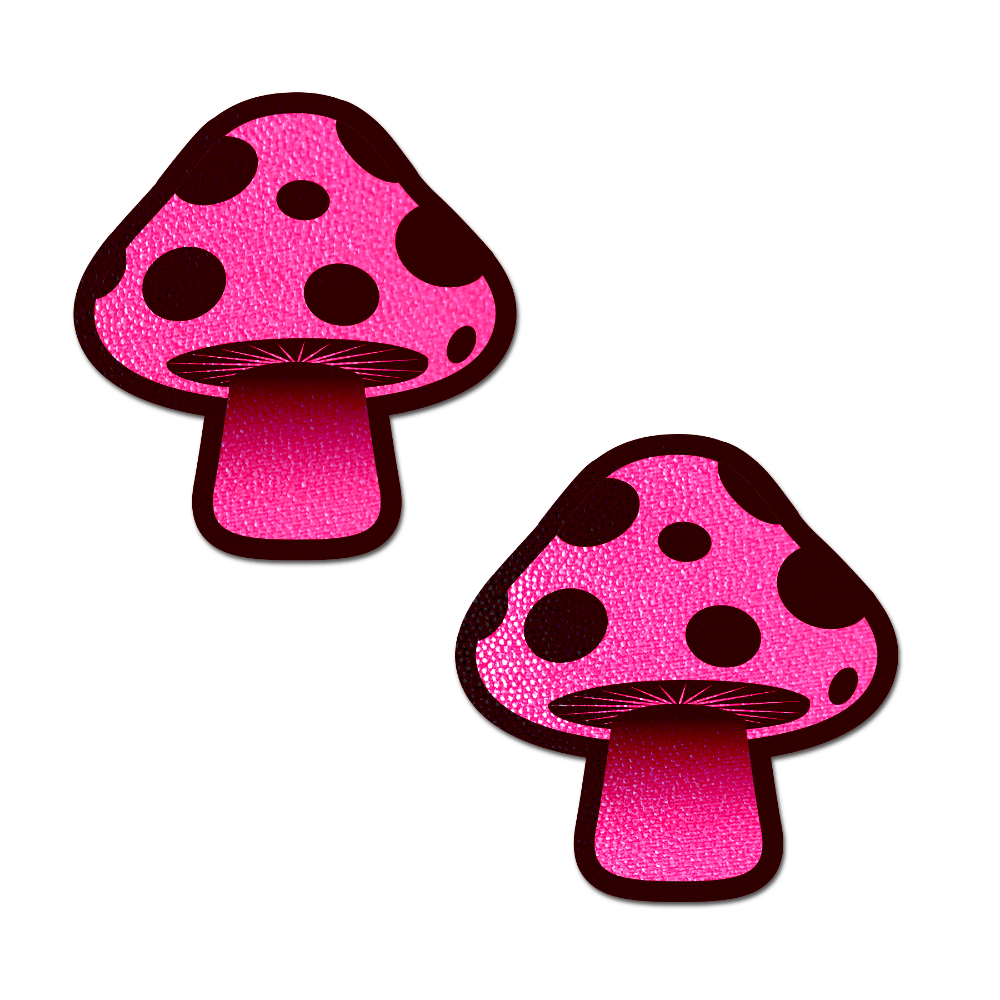 5 Pack: Mushroom: Neon Pink Shroom Nipple Pasties by Pastease®