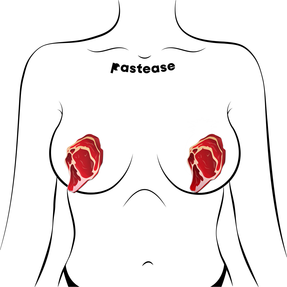 5-Pack: Steak Nipple Pasties by Pastease