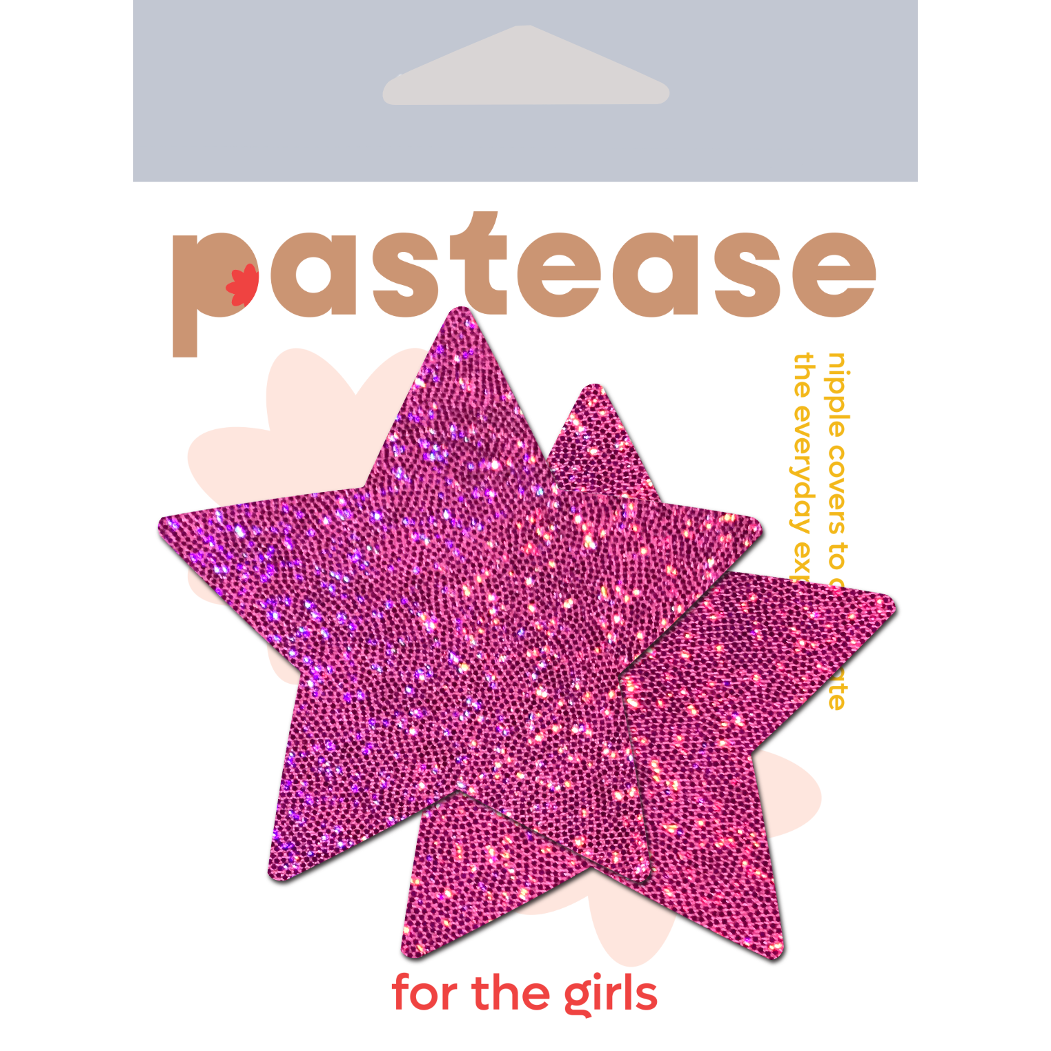 5-Pack: Star: Hot Pink Glittering Star Nipple Pasties by Pastease® o/s