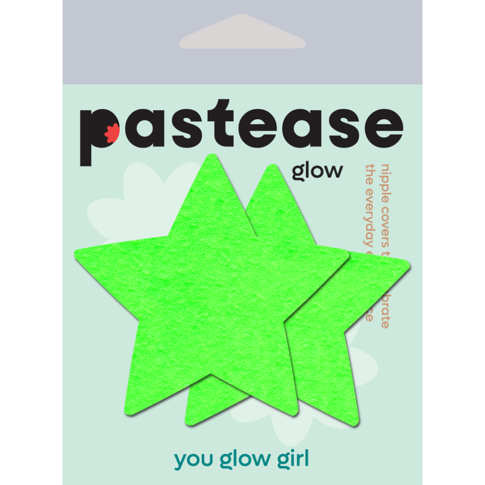 5-Pack: Star: Glow-in-the-Dark Star Nipple Pasties by Pastease® o/s
