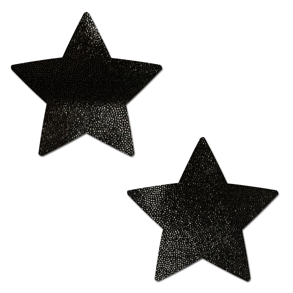 5-Pack: Star: Liquid Black Star Nipple Pasties by Pastease® o/s