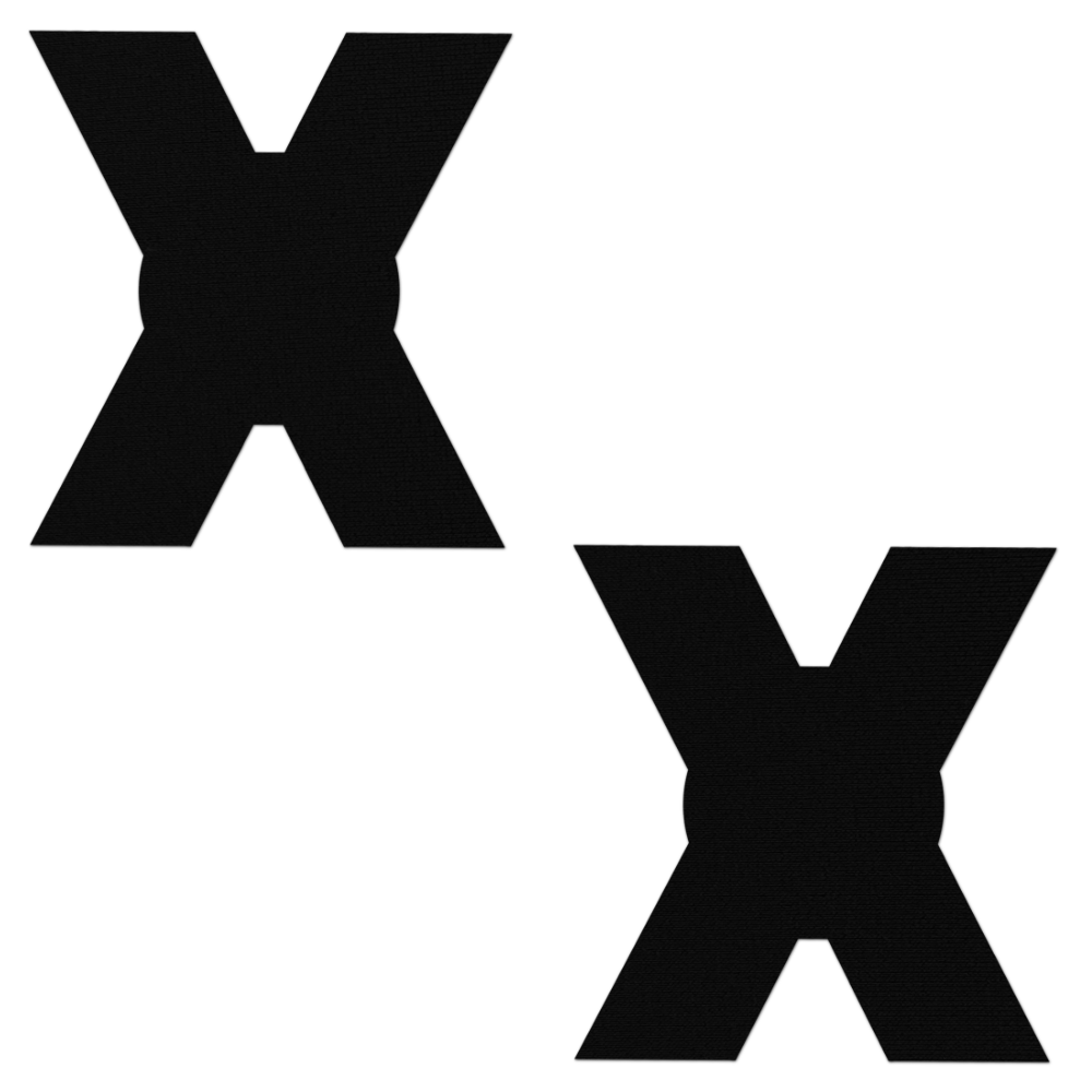 5-Pack: X: Black X's Nipple Pasties by Pastease®